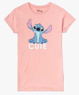 Chemise de nuit à manches courtes motif Stitch femme - Disney vue4 - LILO & STITCH - GEMO