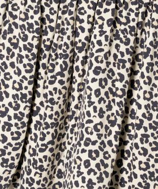 Jupe évasée à motif léopard avec taille élastique fille vue2 - GEMO (ENFANT) - GEMO