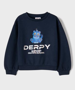 Sweat en molleton imprimé Derpy fille - Kpop Demon Hunters vue1 - KPOP DEMON HUNTERS - GEMO