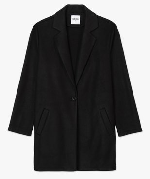 Manteau court femme en matière extensible et grand col vue4 - Nikesneakers(FEMME PAP) - Nikesneakers