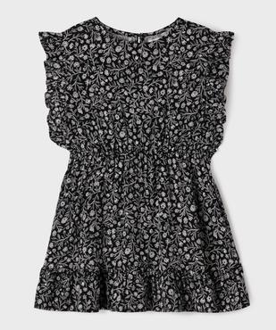 Robe à volants à motifs fleuris fille vue1 - GEMO 4G FILLE - GEMO