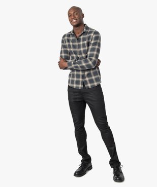 Chemise homme à carreaux aspect flanelle – Coupe Slim vue5 - GEMO (HOMME) - GEMO
