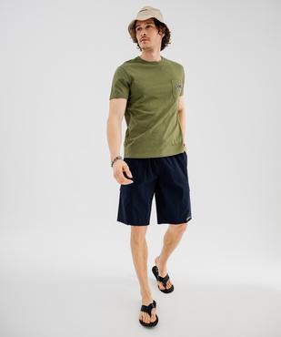 Tee-shirt manches courtes en jersey de coton flammé homme - Roadsign vue6 - ROADSIGN GEMO FOR GOOD D - GEMO