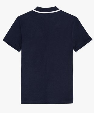Polo garçon multicolore à manches courtes vue4 - GEMO (ENFANT) - GEMO