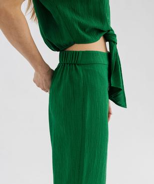 Pantalon ample, fluide et texturée femme vue3 - GEMO(FEMME PAP) - GEMO