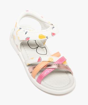 Sandales à brides croisées, scratch et motifs fruits bébé fille vue5 - LOVELY WINGS - GEMO