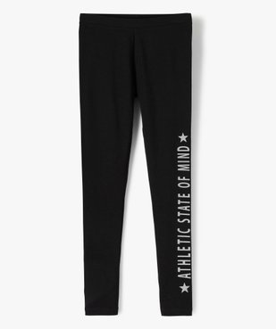 Leggings fille avec inscription sur la jambe vue1 - GEMO (JUNIOR) - GEMO