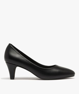 Escarpins femme unis à petit talon et bout amande vue1 - VALENTINA BALDA - GEMO