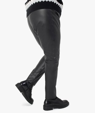 Pantalon femme slim imitation cuir vue3 - GEMO (G TAILLE) - GEMO