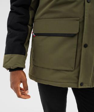 Parka bicolore avec capuche bordée ce fourrure imitation homme - Tokyo Laundry vue3 - TOKYO LAUNDRY - GEMO