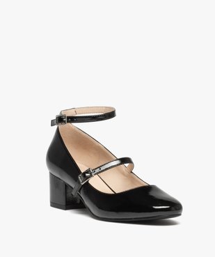 Escarpins vernis femme avec fines brides vue2 - GEMO(URBAIN) - GEMO