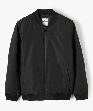Blouson garçon uni façon bombers vue1 - GEMO (JUNIOR) - GEMO