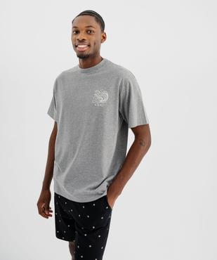 Haut de pyjama manches courtes imprimé devant et dos mixte vue7 - GEMO 4G FEMME - GEMO