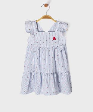Robe sans manches à rayures et pois bébé fille - LuluCastagnette vue4 - LULUCASTAGNETTE - GEMO