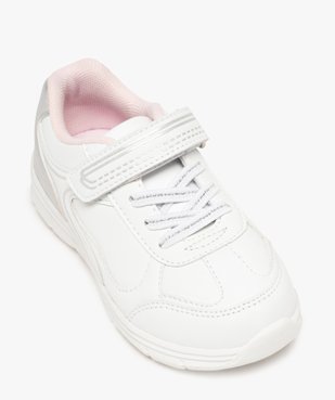 Baskets fille bicolores avec fermeture scratch vue5 - GEMO (ENFANT) - GEMO