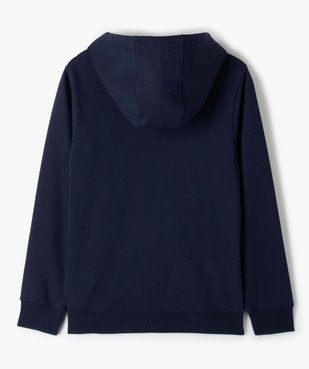 Sweat garçon à capuche en molleton chaud imprimé vue4 - GEMO (JUNIOR) - GEMO
