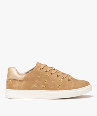 Baskets femme unies avec motifs en clous métalliques vue1 - GEMO (SPORTSWR) - GEMO