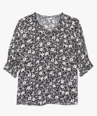 Blouse femme imprimée à manches ¾ vue4 - GEMO (G TAILLE) - GEMO