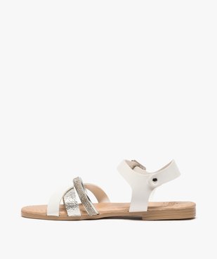 Sandales fille à brides strass et métallisées vue3 - Nikesneakers (ENFANT) - Nikesneakers