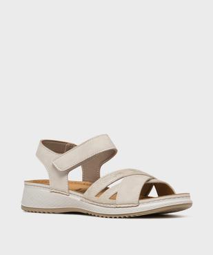 Sandales confort avec brides pailletées femme vue2 - G'FLEX - GEMO