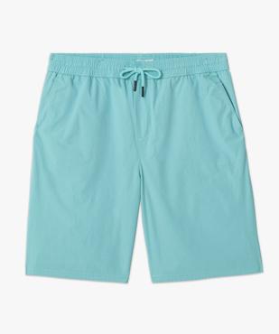 Bermuda en toile à taille élastique homme vue4 - GEMO (HOMME) - GEMO
