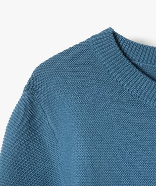 Pull garçon en coton à col rond vue2 - GEMO (ENFANT) - GEMO