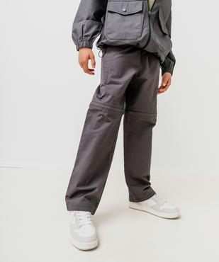 Pantalon loose transformable en short garçon vue1 - GEMO (JUNIOR) - GEMO