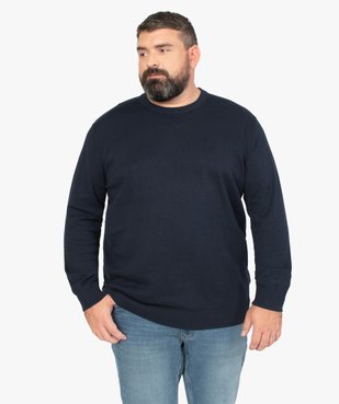 Pull homme en maille fine à col rond vue1 - GEMO (G TAILLE) - GEMO