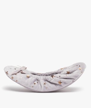 Chaussons femme ballerines en velours + pochette de voyage vue4 - GEMO(HOMWR FEM) - GEMO