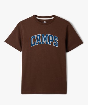 Tee-shirt à manches courtes avec inscription brodée garçon - Camps United vue1 - CAMPS UNITED - GEMO
