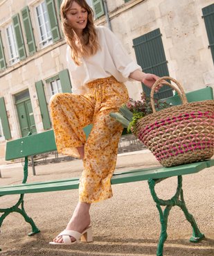 Mules femme unies à talon carré et brides rembourrées vue6 - GEMO(URBAIN) - GEMO