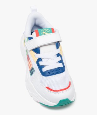 Baskets garçon en mesh avec détails colorés et à scratch - Puma vue5 - PUMA - GEMO