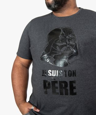 Tee-shirt homme chiné imprimé Dark Vador - Star Wars vue2 - STAR WARS - GEMO