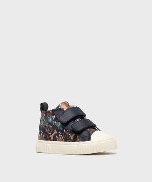 Chaussures montantes à scratch en matière déperlante bébé garçon vue3 - BUGGY - GEMO