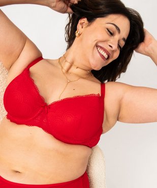 Soutien-gorge grande taille à armatures et coques fines  vue10 - GEMO(HOMWR FEM) - GEMO