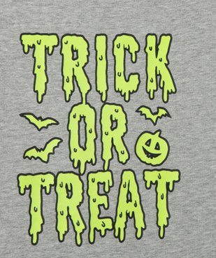 Tee-shirt garçon à manches courtes imprimé Halloween phosphorescent vue3 - GEMO (ENFANT) - GEMO