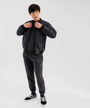Pantalon de jogging avec intérieur bouclette homme vue4 - GEMO (HOMME) - GEMO