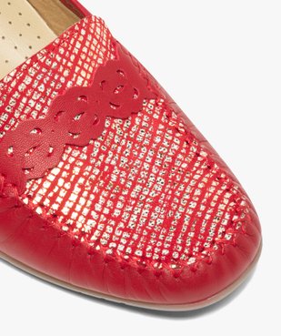 Mocassins femme confort dessus cuir souple vue6 - GEMO (CONFORT) - GEMO