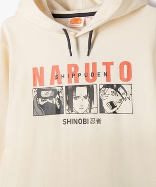 Sweat à capuche imprimé devant et dos garçon - Naruto vue2 - NARUTO - GEMO