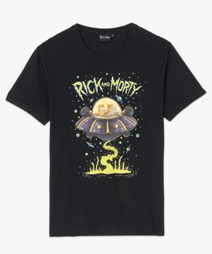 Tee-shirt homme à motif soucoupe volante – Rick and Morty vue4 - RICK ET MORTY - GEMO