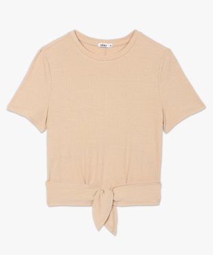 Tee-shirt femme avec lien à nouer - LuluCastagnette vue4 - LULUCASTAGNETTE - GEMO