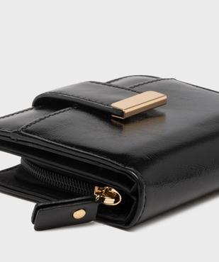 Portefeuille compact fermeture par zip et bouton pression femme vue2 - GEMO (ACCESS) - GEMO