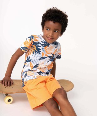 Tee-shirt garçon bicolore à motifs exotiques vue5 - GEMO (ENFANT) - GEMO