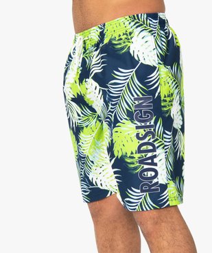 Short de bain homme motif tropical - Roadsign vue2 - ROADSIGN - GEMO