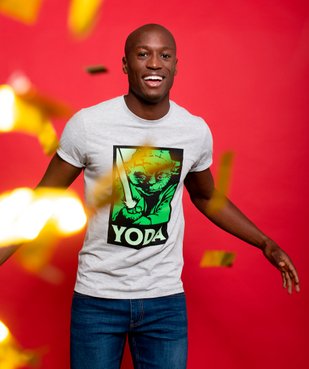 Tee-shirt homme avec motif Maitre Yoda – Star Wars vue6 - STAR WARS - GEMO
