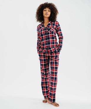 Pyjama à motif tartan femme - LuluCastagnette vue3 - LULUCASTAGNETTE - GEMO