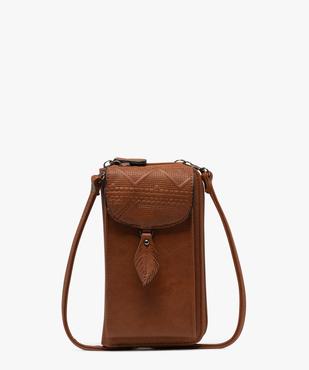 Pochette porte-feuille avec bandoulière amovible femme vue1 - GEMO (ACCESS) - GEMO