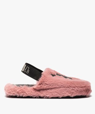 Chaussons fille mules plates en peluche – LuluCastagnette vue1 - LULU CASTAGNETT - GEMO