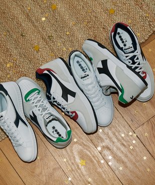 Baskets homme multicolores à lacets – Diadora Raptor vue6 - DIADORA - GEMO