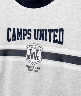 Pyjama garçon façon jogger en molleton chaud - Camps United vue2 - CAMPS UNITED - GEMO